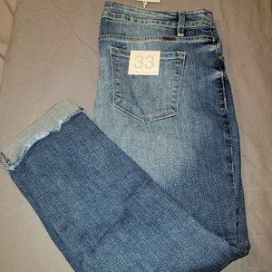 KanCan rolled ankle Crop Jean